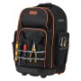 VEVOR Rolling Tool Backpack, 110 lbs Load Capacity, 72 Pockets Heavy Duty Roller Tool Bag on Wheels, Adjustable Telescoping Handle & Stable Base, Toolbag Organizers for Construction, Mechanic