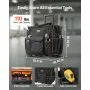VEVOR Rolling Tool Bag 25 Pockets Heavy Duty Roller Tool Bag Telescoping Handle
