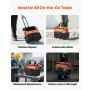 VEVOR Rolling Tool Bag 27 Pockets Heavy Duty Roller Tool Bag on Wheels