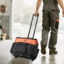 Taška na náradie VEVOR na kolieskach, nosnosť 45,5 kg, 27 vreciek, odolná taška na náradie na kolieskach, nastaviteľná teleskopická rukoväť a stabilná základňa, organizéry na tašky na náradie s kolieskami pre stavebné účely, mechanik