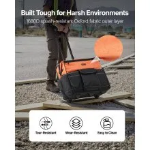 VEVOR Rolling Tool Bag 27 Pockets Heavy Duty Roller Tool Bag on Wheels