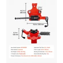 Screw Bench Chain Vise 1/4 to 6 inch Capacity Heavy Duty Chain Pipe Vise