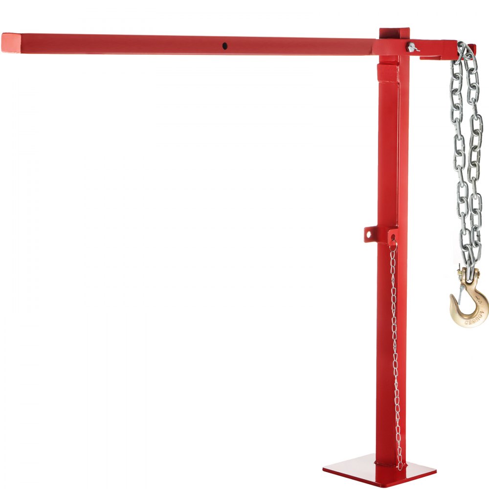 VEVOR Post Puller 42" Long Chain Fence Post Puller 32" Standing Frame Wood Post Puller Set with Lifting Chain Puller Stump Puller Fence Post Remover for Round Fence Post, Metal, Sign Post & Tree Stump
