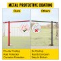 VEVOR Post Puller 42" Long Chain Fence Post Puller 32" Standing Frame Wood Post Puller Set with Lifting Chain Puller Stump Puller Fence Post Remover for Round Fence Post, Metal, Sign Post & Tree Stump