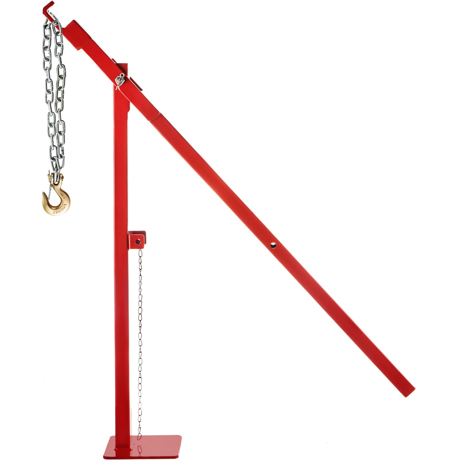 VEVOR Post Puller 42" Long Chain Fence Post Puller 32" Standing Frame Wood Post Puller Set with Lifting Chain Puller Stump Puller Fence Post Remover for Round Fence Post, Metal, Sign Post & Tree Stump