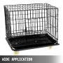 Vevor Dog Crate Dolly Pet Crate Dolly 42.5x23.6x7" For Dog Shows Dog Carrier
