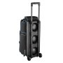 VEVOR Bowling Ball Bag, 3 Ball Double Roller Bowling Bag with Wheels, Featuring a Separate Compartment for Shoes (Up To US Size 16) & Oversized Accessory Pocket, Retractable Handle Extends to 1050 mm