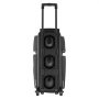 VEVOR Bowling Ball Bag, 3 Ball Double Roller Bowling Bag with Wheels, Featuring a Separate Compartment for Shoes (Up To US Size 16) & Oversized Accessory Pocket, Retractable Handle Extends to 41.34 in
