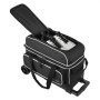 VEVOR Bowling Ball Bag, 2 Ball Double Roller Bowling Bag with Wheels, Featuring a Separate Compartment for Shoes (Up To US Size 16) & Oversized Accessory Pocket, Retractable Handle Extends to 1050 mm