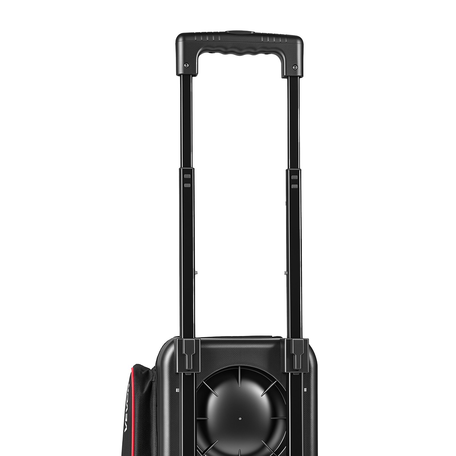 VEVOR 3 Ball Bowling Bag Double Roller Bag with Separate Shoe Compartment, for Bowling Shoes (Up To US Men Size 16), Rolling Ball Bag w/ Wheel, Accessory Pocket, Retractable Handle Extends to 40 in