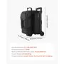 VEVOR Bowling Ball Bag, 2 Ball Double Roller Bowling Bag with Wheels, Featuring a Separate Compartment for Shoes (Up To US Size 16) & Oversized Accessory Pocket, Retractable Handle Extends to 41.32 in