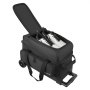 VEVOR Bowling Ball Bag, 2 Ball Double Roller Bowling Bag with Wheels, Featuring a Separate Compartment for Shoes (Up To US Size 16) & Oversized Accessory Pocket, Retractable Handle Extends to 41.32 in