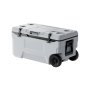 VEVOR Portable Cooler 74 QT Wheeled Cooler 120 Can Capacity with Cup Holder