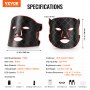 VEVOR Red Light Therapy for Face LED Mask Light Therapy με 3 μήκη κύματος