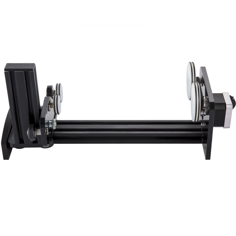 VEVOR Rotary Axis Attachment, 4 Wheels Laser Rotary Attachment, 42 Stepper Motor Laser Cutter Rotary, 50 mm-350 mm Laser Rotary Axis for Engraving Cutting Machine Spherical Carving Cylinder Carving