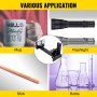 VEVOR Rotary Axis Attachment, 4 Wheels Laser Rotary Attachment, 42 Stepper Motor Laser Cutter Rotary, 50 mm-350 mm Laser Rotary Axis for Engraving Cutting Machine Spherical Carving Cylinder Carving