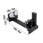 VEVOR Rotary Axis Attachment, 4 Wheels Laser Rotary Attachment, 42 Stepper Motor Laser Cutter Rotary, 50 mm-350 mm Laser Rotary Axis for Engraving Cutting Machine Spherical Carving Cylinder Carving