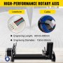 VEVOR Rotary Axis Attachment, 4 Wheels Laser Rotary Attachment, 57 Stepper Motor Laser Cutter Rotary, 50 mm-350 mm Carving Length for Engraving Cutting Machine Spherical Carving Cylinder Carving