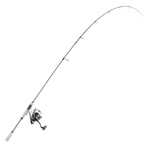 VEVOR 7 ft IM7 Carbon Fiber Spinning Rod and Fishing Reel Combo 7+1 Ball Bearings Two-Piece Bass Fishing Pole with Eva Handle and Stainless Steel