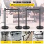 VEVOR crowd control stanchion for airports, railway stations, banks, and exhibitions.