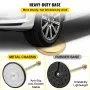 Vevor 8 X Queue Barrier Posts Crowd Control Security Stanchions Divider Set Gold