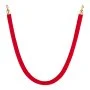 VEVOR 4 Pcs Red Velvet Stanchion Ropes, 1.5 m Crowd Control Stanchion Red Velvet Ropes with Gold Hooks, Post Queue Barrier Carpet Rope for Carpet Events Movie Theaters Grand Openings Hotels Party