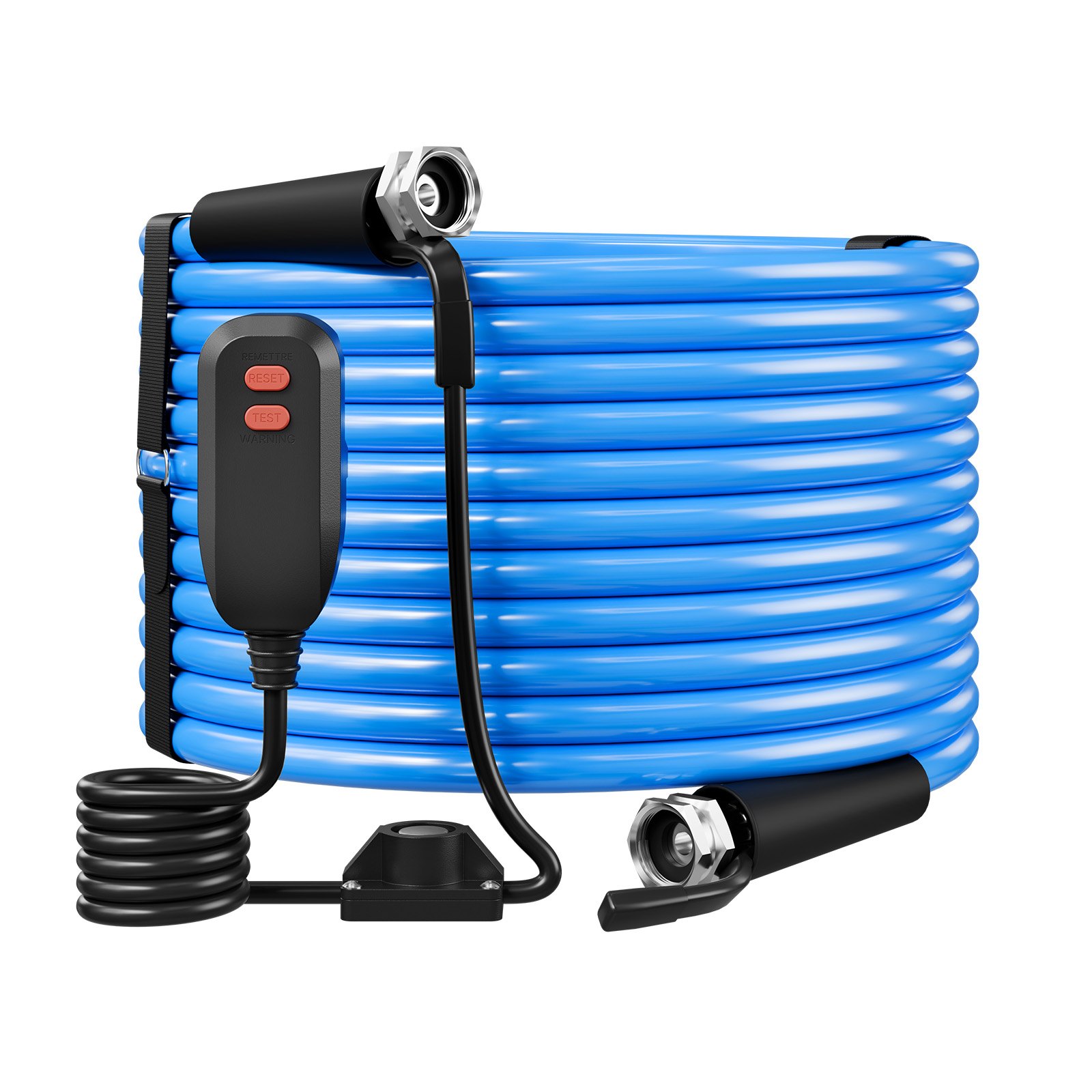 VEVOR 75FT Heated Water Hose for RV -45°F Anti Freeze Drinking Water Hose, 1/2" ID, Smooth Surface, with Leakage Protection GFCI, Built-in Thermostat, Freeze & Leak-Proof, Lead and BPA Free for RVs