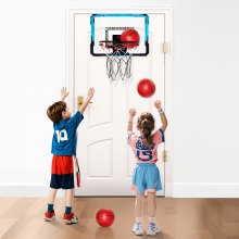 VEVOR Kids Basketball Hoop LED Lights & Audio Scoreboard Indoor Basketball Hoop