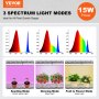 VEVOR Plantestativ med Grow Lights 4 Etagers 45W 49,8" Høj Plant Grow Hylde