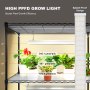 VEVOR Plant Stand with Grow Lights 4 Tiers 90W 150 cm Tall Plant Grow Shelf