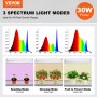 VEVOR Plant Stand with Grow Lights 6 Tiers 120W 70.9" Tall Plant Grow Shelf