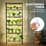 VEVOR Plant Stand with Grow Lights 6 Tiers 150W 180 cm Tall Plant Grow Shelf