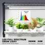 VEVOR DIY Plant Stand with Grow Lights 6 Tiers 192W 70.9" Tall Plant Grow Shelf