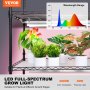 VEVOR Plantestativ med Grow Light 6-lags 180W 70,9" Innendørs planteveksthylle