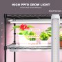 VEVOR Plant Stand med Grow Light 6 Eters 180W 70,9" Indoor Plant Grow Hylla