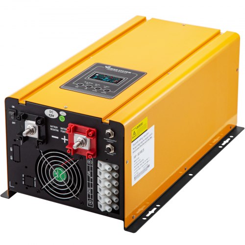 Inversor de corriente de onda sinusoidal pura Vevor inversor de baja frecuencia 2000w con Lcd para coche