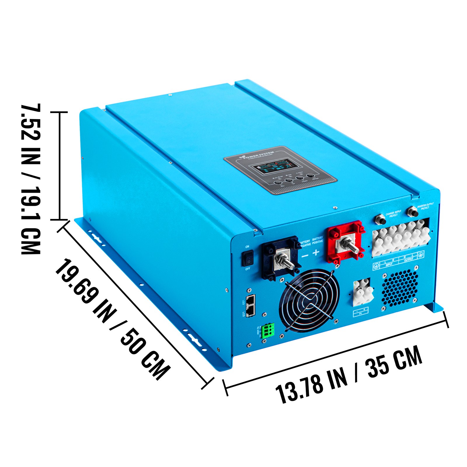 VEVOR 3000W Peak 9000W 12V Pure Sine Wave Power Inverter 80A Charger MPPT Solar