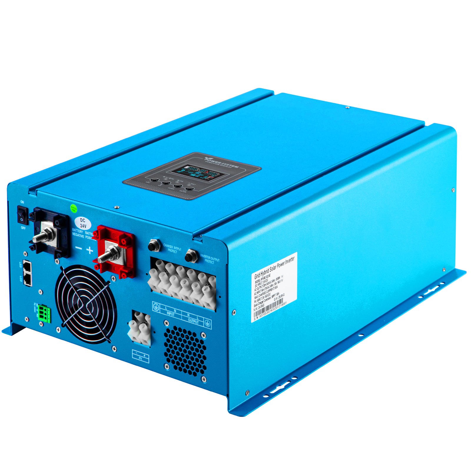 VEVOR 3000W Peak 9000W 24V Pure Sine Wave Power Inverter 80A Charger MPPT Solar