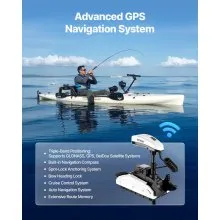 55lb 12V Thrust Electric Trolling Motor Saltwater Trolling Boat Engine 36" Shaft
