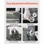 Metal Lathe 8 x 16 in 550W Benchtop Lathe Machine 0-2500 RPM Variable Speed