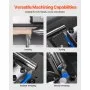 VEVOR Metal Lathe, 8 x 16 in, 550W Benchtop Lathe Machine, 0-2500 RPM Variable Speed, with 0.0003 in Spindle Accuracy Metal Gear, for Processing Precision Parts Imperial/Metric Thread Soft Metals Wood