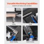 VEVOR Metal Lathe, 203 x 406 mm(8 x 16 in), 550W Benchtop Lathe Machine, 0-2500 RPM Variable Speed, with 0.0076 mm(0.0003 in) Spindle Accuracy Metal Gear, for Processing Precision Parts Imperial/Metric Thread Soft Metals Wood