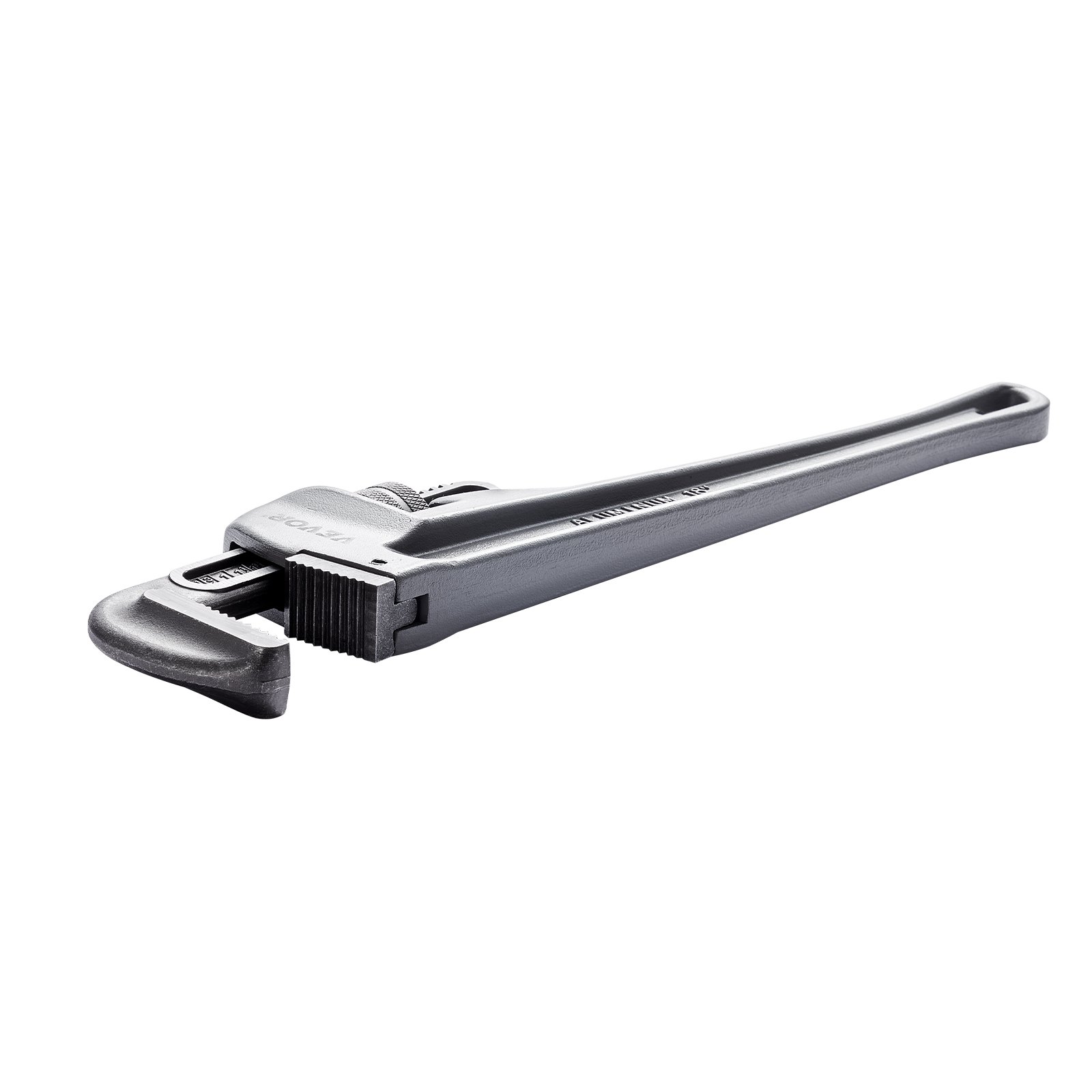 VEVOR 3-Piece Pipe Wrench Set, 245 & 320 & 457 mm Aluminum Straight Pipe Wrench, Adjustable Plumbing Wrench, with High Strength Jaw and Ergonomic Handle, Hangable Design, for Water Pipes, Automotive Repairs