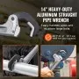 VEVOR Aluminum Straight Pipe Wrench 14 in Automatic Jaw Adjustment 60CRV Jaw