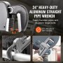 VEVOR Aluminum Straight Pipe Wrench 24 in Adjustable Plumbing Wrench CRV Jaw