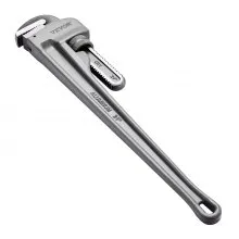 VEVOR Aluminum Straight Pipe Wrench 24 in Adjustable Plumbing Wrench CRV Jaw