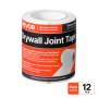 12 Rolls 98.43 ft x 5.91 inch Self-Adhesive Fiberglass Drywall Mesh Tape White