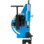 blue VEVOR pipe notcher with adjustable angle and handle.