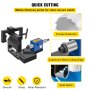 VEVOR Pipe Notcher Punch and Press Tool for 0-50 Degree Tube Notcher Tool Notches 3/4"-3" Round Tubing Bore Hole Pipe Knotcher Aluminium Frame Tubing Notcher for Cutting Holes Through Metal, Wood.