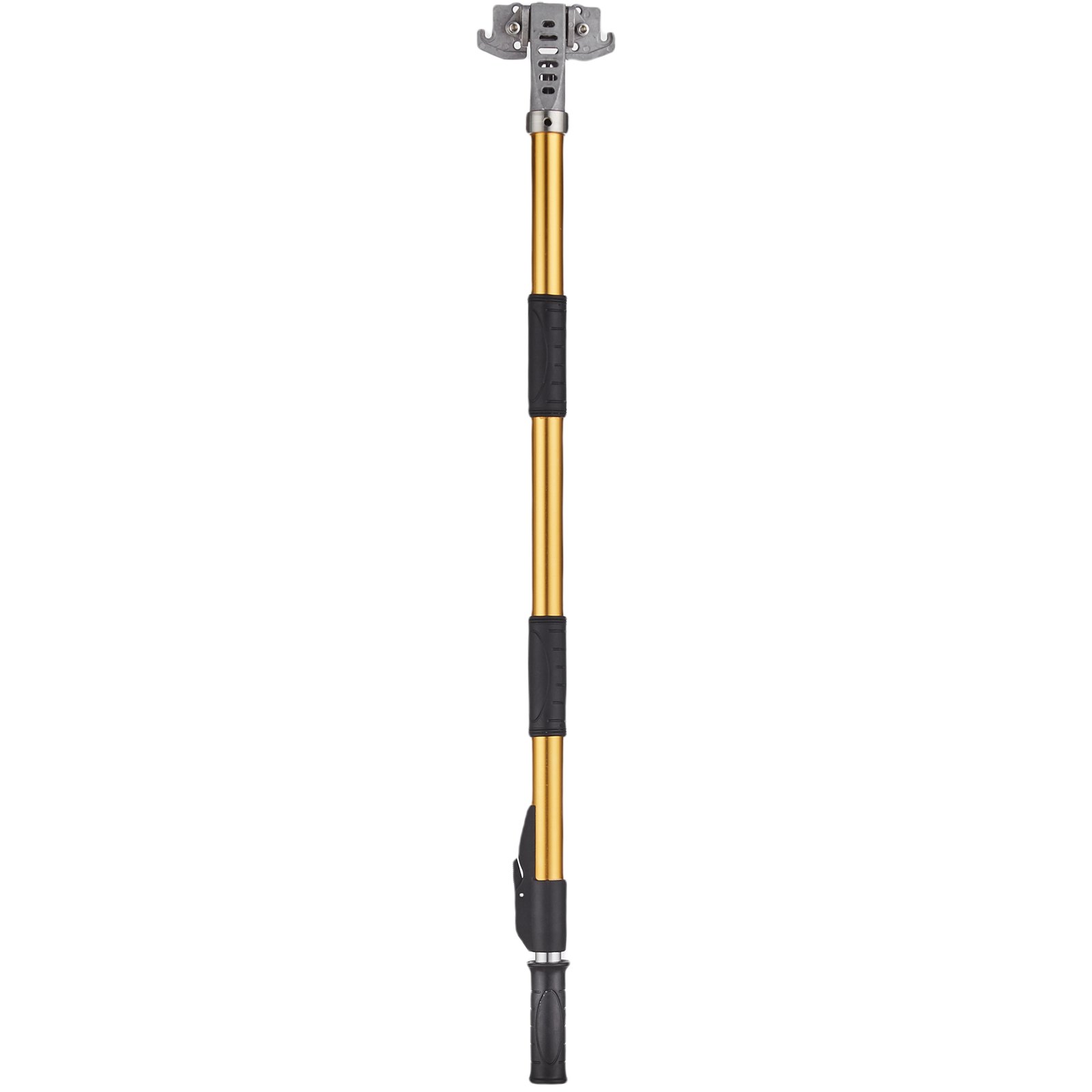 VEVOR Drywall Flat Box Handle, 40''-64'', Anodized Aluminum Flat Finishing Extension Handle, 5-Section Length Adjustable, Non-slip Grip and 360° Painting for Plasterboard, Wallboard, Sheetrock